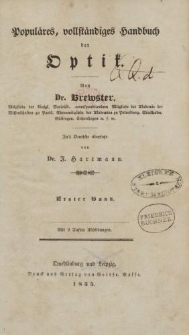 Popul&auml;res, vollst&auml;ndiges Handbuch der Optik