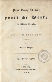 Percy Bysshe Shelley’s poetische Werke in einem Bande […]