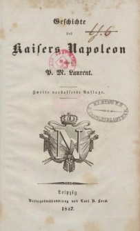 Geschichte des Kaisers Napoleon
