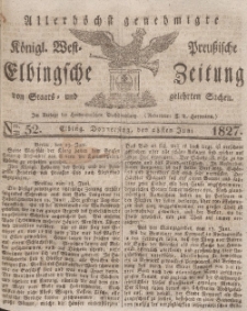 Elbingsche Zeitung, No. 52 Donnerstag, 28 Juni 1827