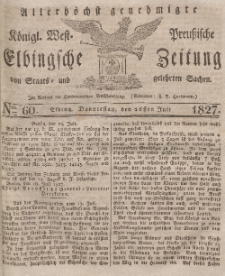 Elbingsche Zeitung, No. 60 Donnerstag, 26 Juli 1827