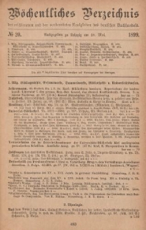 Wöchentliches Verzeichnis der erschienenen und der vorbereiteten Neuigkeiten des deutschen Buchhandels. No.20
