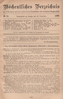 Wöchentliches Verzeichnis der erschienenen und der vorbereiteten Neuigkeiten des deutschen Buchhandels. No.52