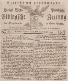 Elbingsche Zeitung, No. 8 Donnerstag, 25 Januar 1827