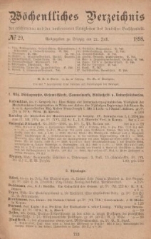 Wöchentliches Verzeichnis der erschienenen und der vorbereiteten Neuigkeiten des deutschen Buchhandels. No.29