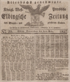 Elbingsche Zeitung, No. 20 Donnerstag, 8 März 1827