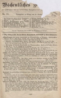 Wöchentliches Verzeichnis der erschienenen und der vorbereiteten Neuigkeiten des deutschen Buchhandels. No.38