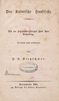 Die Kulmische Handfeste