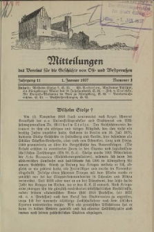 Mitteilungen des Vereins für die Geschichte von Ost- und Westpreußen. Jahrgang 11, Nummer 3