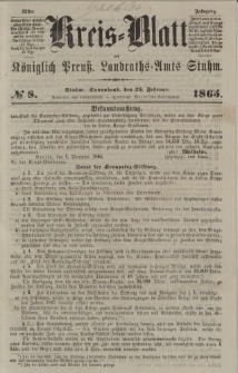 Kreis - Blatt des Königlich Preuß. Landraths - Amts Stuhm, No.8