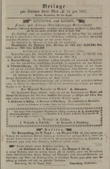Beilage zum Stuhmer Kreis-Blatt No.34 pro 1865