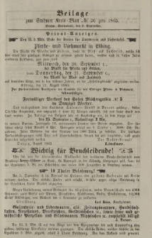 Beilage zum Stuhmer Kreis-Blatt No.36 pro 1865