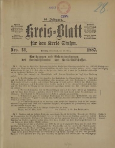 Kreis - Blatt für den Kreis Stuhm, 44. Jahrgang, No.13