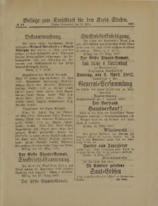 Beilage zum Stuhmer Kreis-Blatt No.13 pro 1887