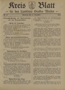 Kreis - Blatt für den Landkreis Großes Werder, 1932, Nr.51