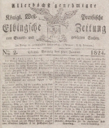 Elbingsche Zeitung, No. 2 Montag, 5 Januar 1824