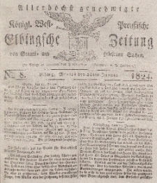 Elbingsche Zeitung, No. 8 Montag, 26 Januar 1824
