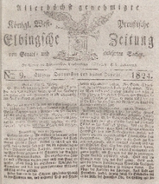 Elbingsche Zeitung, No. 9 Donnerstag, 29 Januar 1824