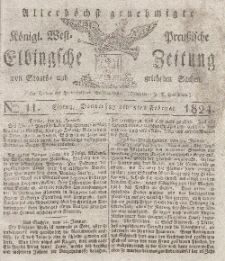 Elbingsche Zeitung, No. 11 Donnerstag, 5 Februar 1824