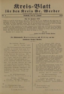 Kreis - Blatt für den Kreis Gr. Werder, 1930, Nr.4