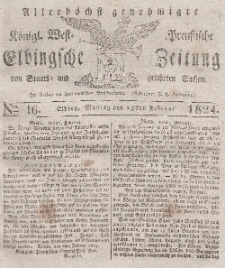Elbingsche Zeitung, No. 16 Montag, 23 Februar 1824