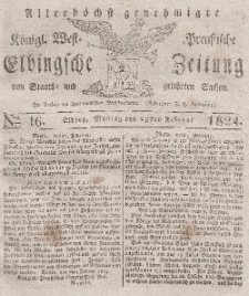 Elbingsche Zeitung, No. 16 Montag, 23 Februar 1824