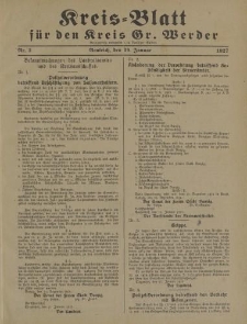 Kreis - Blatt für den Kreis Gr. Werder, 1927, Nr.3