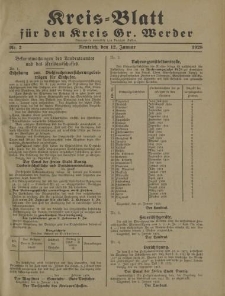 Kreis - Blatt für den Kreis Gr. Werder, 1928, Nr.2