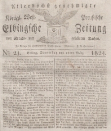 Elbingsche Zeitung, No. 23 Donnerstag, 18 März 1824