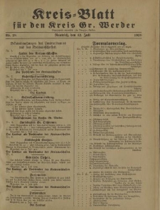 Kreis - Blatt für den Kreis Gr. Werder, 1928, Nr.28