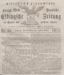 Elbingsche Zeitung, No. 25 Donnerstag, 25 März 1824