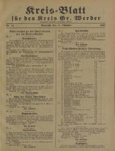 Kreis - Blatt für den Kreis Gr. Werder, 1928, Nr.42
