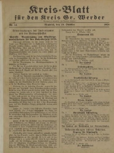 Kreis - Blatt für den Kreis Gr. Werder, 1928, Nr.44
