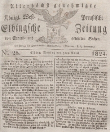 Elbingsche Zeitung, No. 28 Montag, 5 April 1824