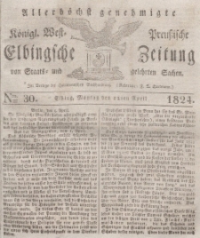 Elbingsche Zeitung, No. 30 Montag, 12 April 1824