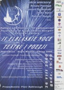 IV Elbląskie Noce Teatru i Poezji