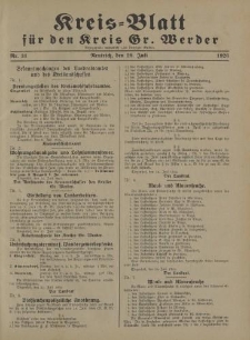 Kreis - Blatt für den Kreis Gr. Werder, 1926, Nr.31
