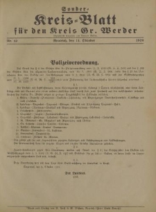 Sonder - Kreis - Blatt für den Kreis Gr. Werder, 1926, Nr.42