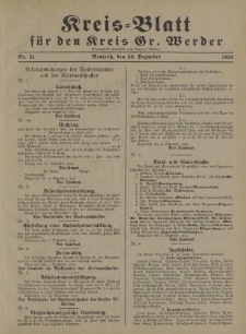 Kreis - Blatt für den Kreis Gr. Werder, 1926, Nr.51