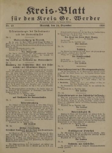 Kreis - Blatt für den Kreis Gr. Werder, 1926, Nr.53