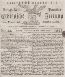 Elbingsche Zeitung, No. 43 Donnerstag, 27 Mai 1824