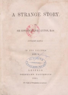 A Strange Story […] Vol. I