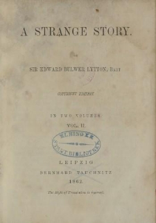 A Strange Story […] Vol. II