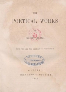 The Poetical Works of Robert Burns