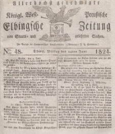 Elbingsche Zeitung, No. 48 Montag, 14 Juni 1824