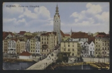 Elbing. Partie am Elbingfluß ( Elbląg. Fragment miasta nad rzeką Elbląg ) - pocztówka