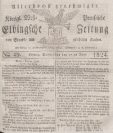 Elbingsche Zeitung, No. 49 Donnerstag, 17 Juni 1824