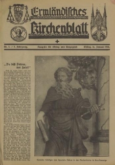 Ermländisches Kirchenblatt. Ausgabe für Elbing und Umgegend, 7. Jahrgang, Nr.3
