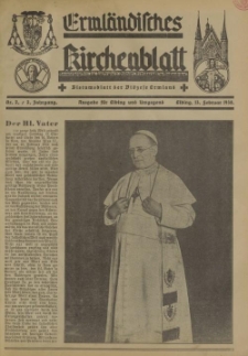 Ermländisches Kirchenblatt. Ausgabe für Elbing und Umgegend, 7. Jahrgang, Nr.7