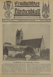 Ermländisches Kirchenblatt. Ausgabe für Elbing und Umgegend, 7. Jahrgang, Nr.10